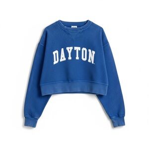 Women's Blue Crew Neck Sweater